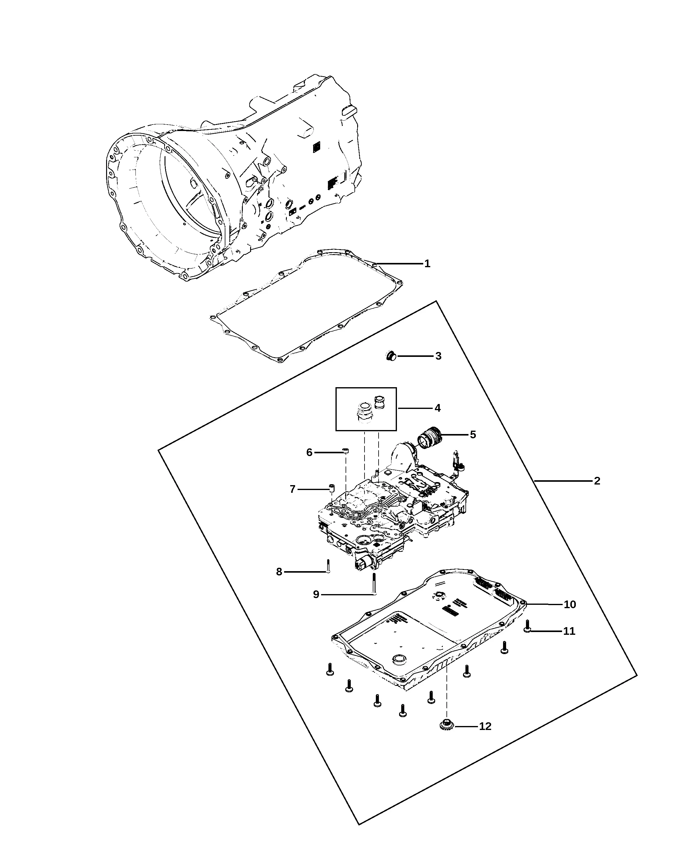 Transmission valve body diagram
