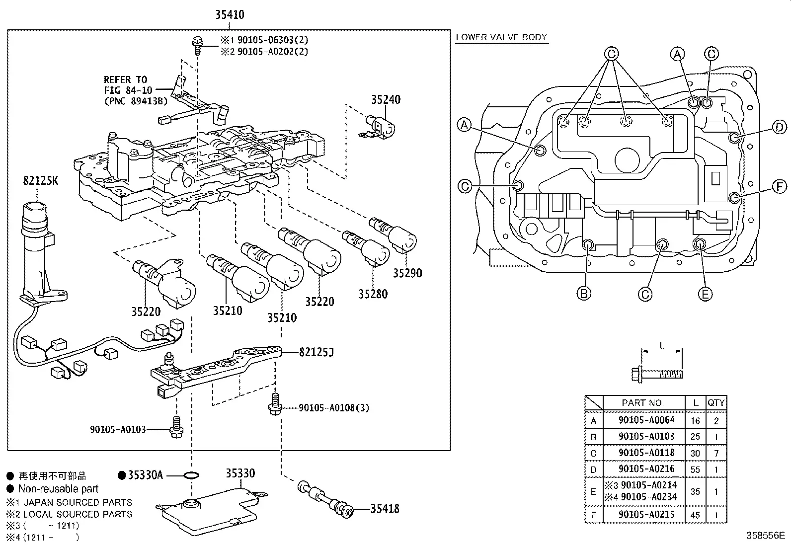 Automatic transmission valve body diagram