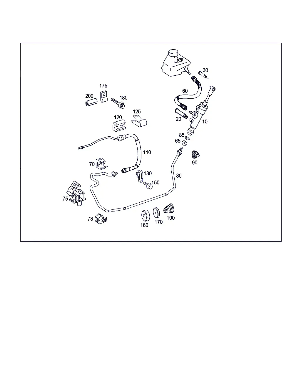 Clutch hydraulic system diagram