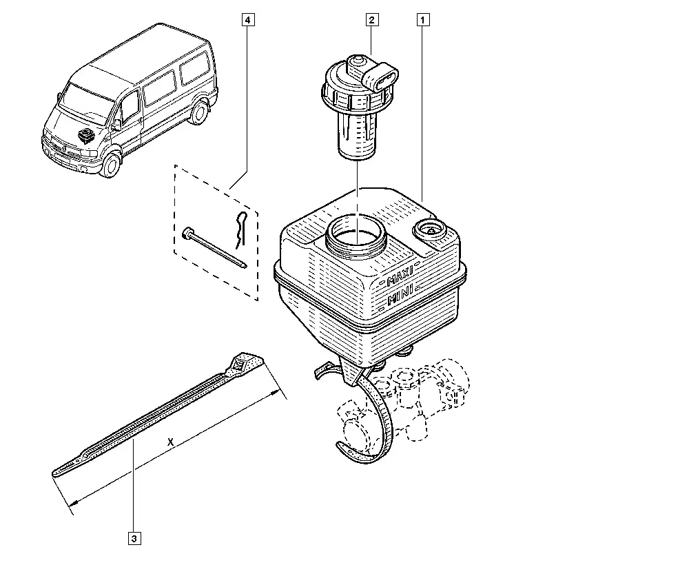 Brake Master Cylinder diagram