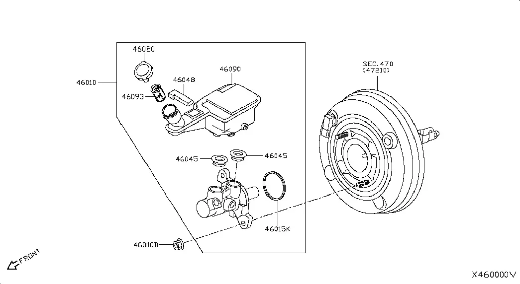Brake Master Cylinder diagram