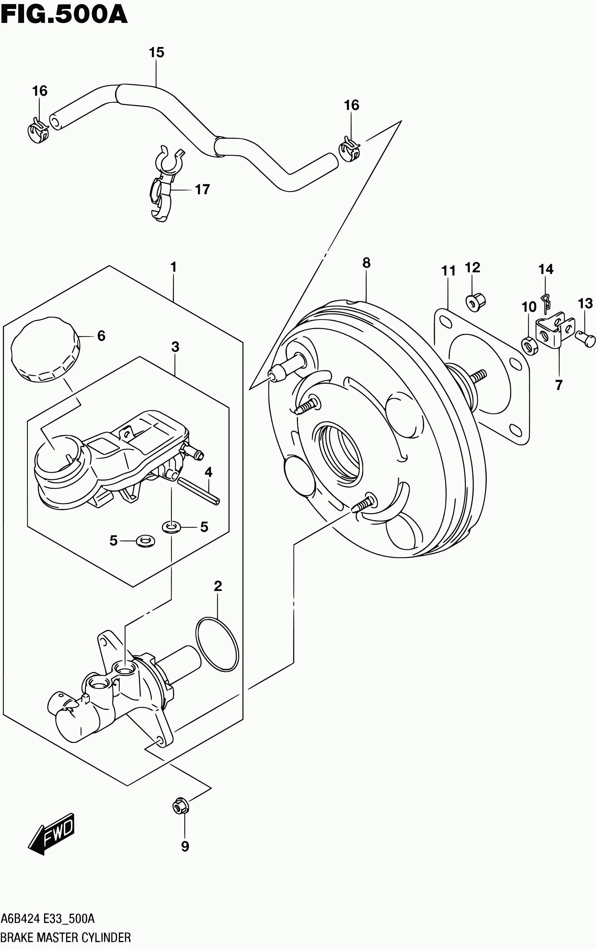 Brake Master Cylinder diagram