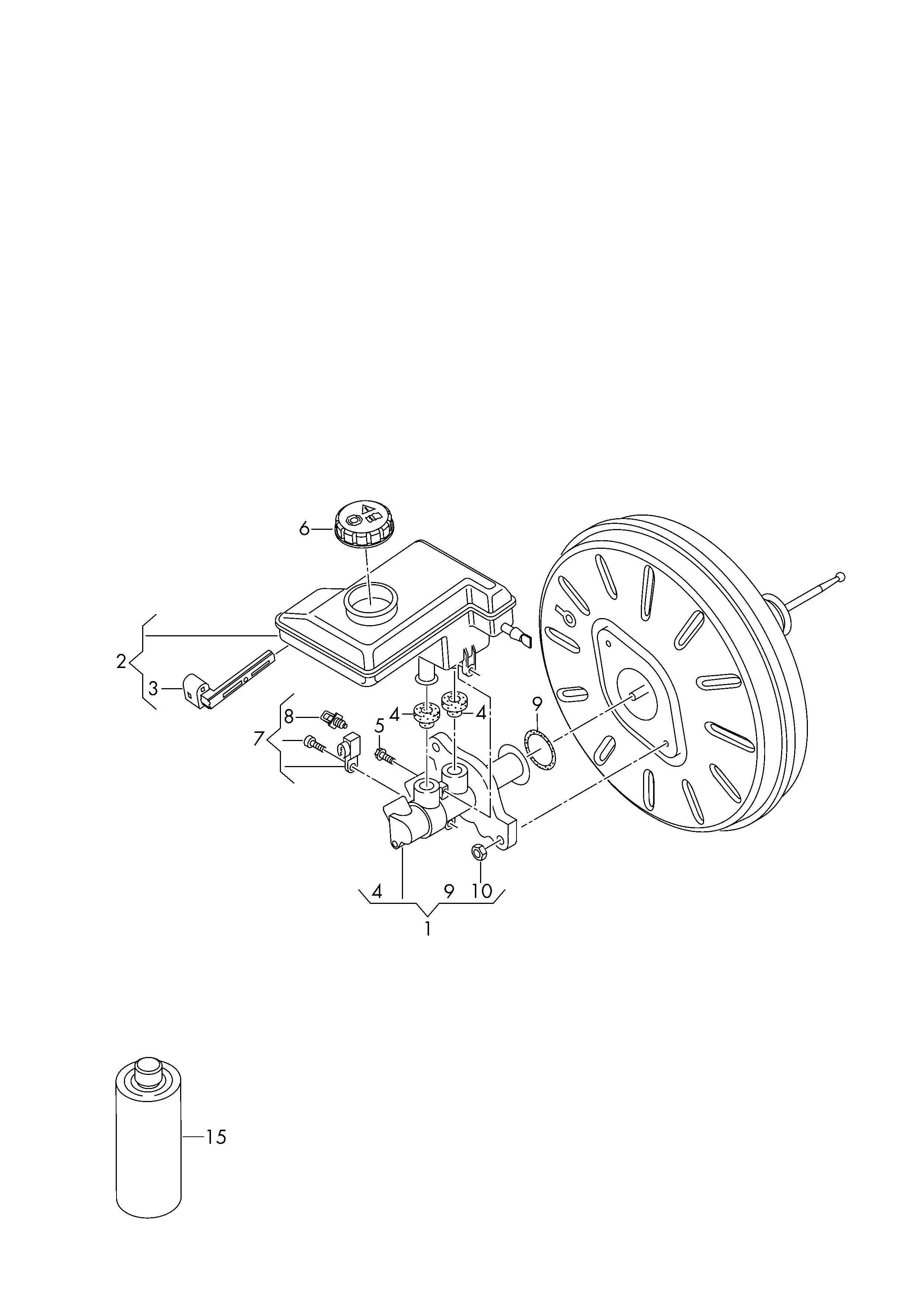 Brake Master Cylinder diagram