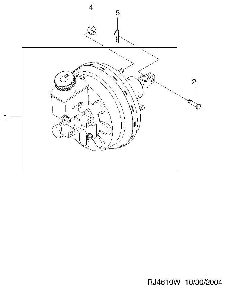 Brake Master Cylinder diagram