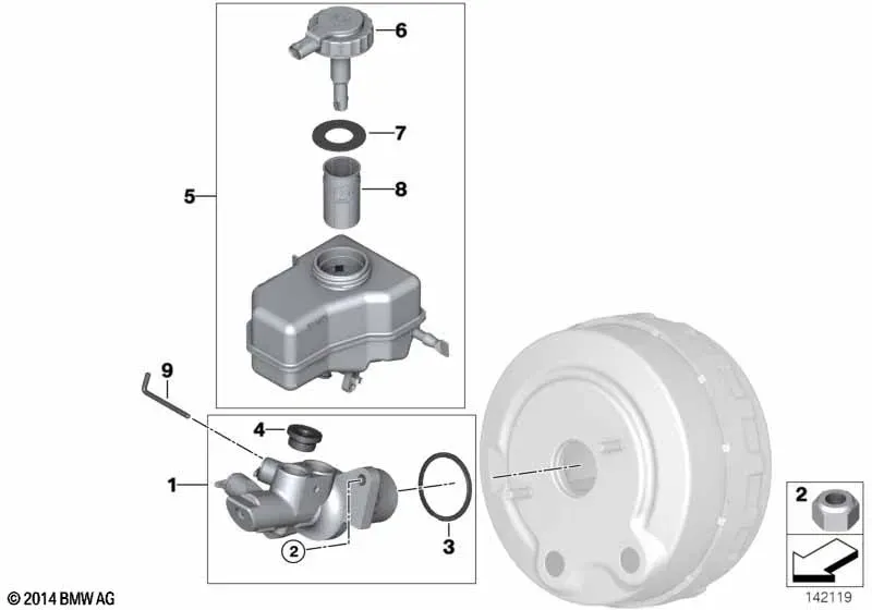 Brake Master Cylinder diagram