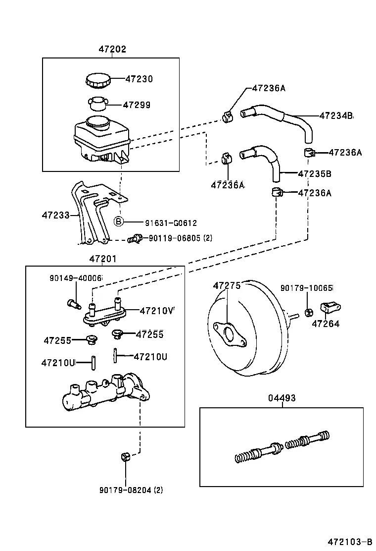 Brake Master Cylinder diagram