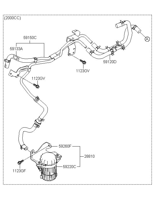 Brake Master Cylinder and Booster diagram
