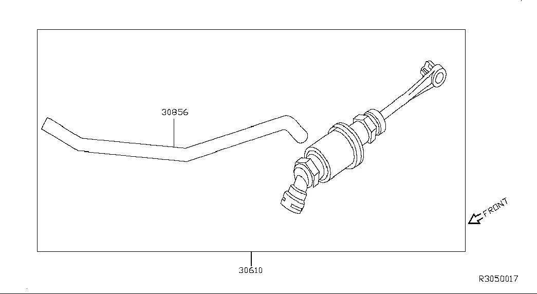 Clutch master cylinder diagram