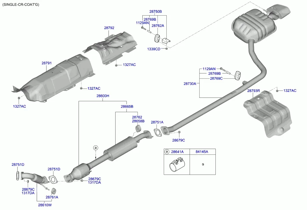 Muffler and Exhaust Pipe diagram