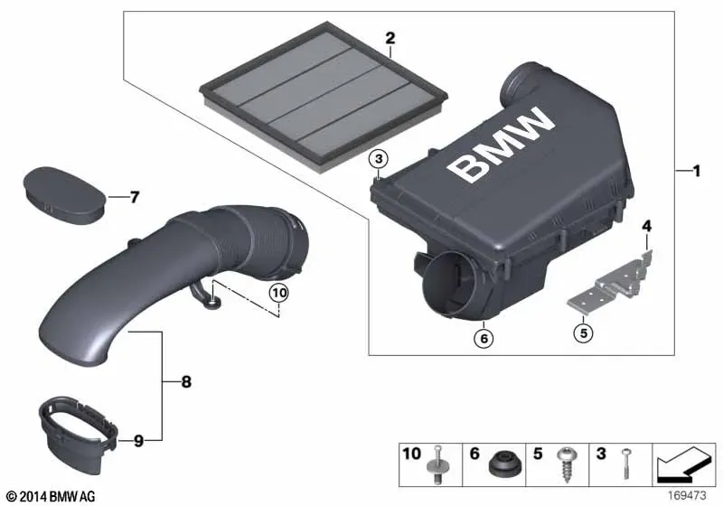 Air intake system diagram