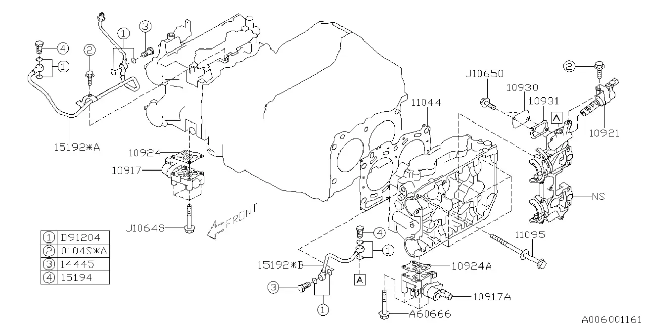 Cylinder head diagram