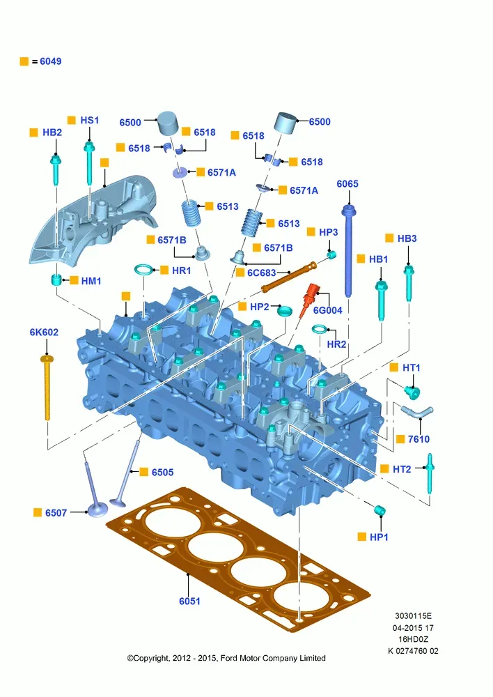 Cylinder Head diagram