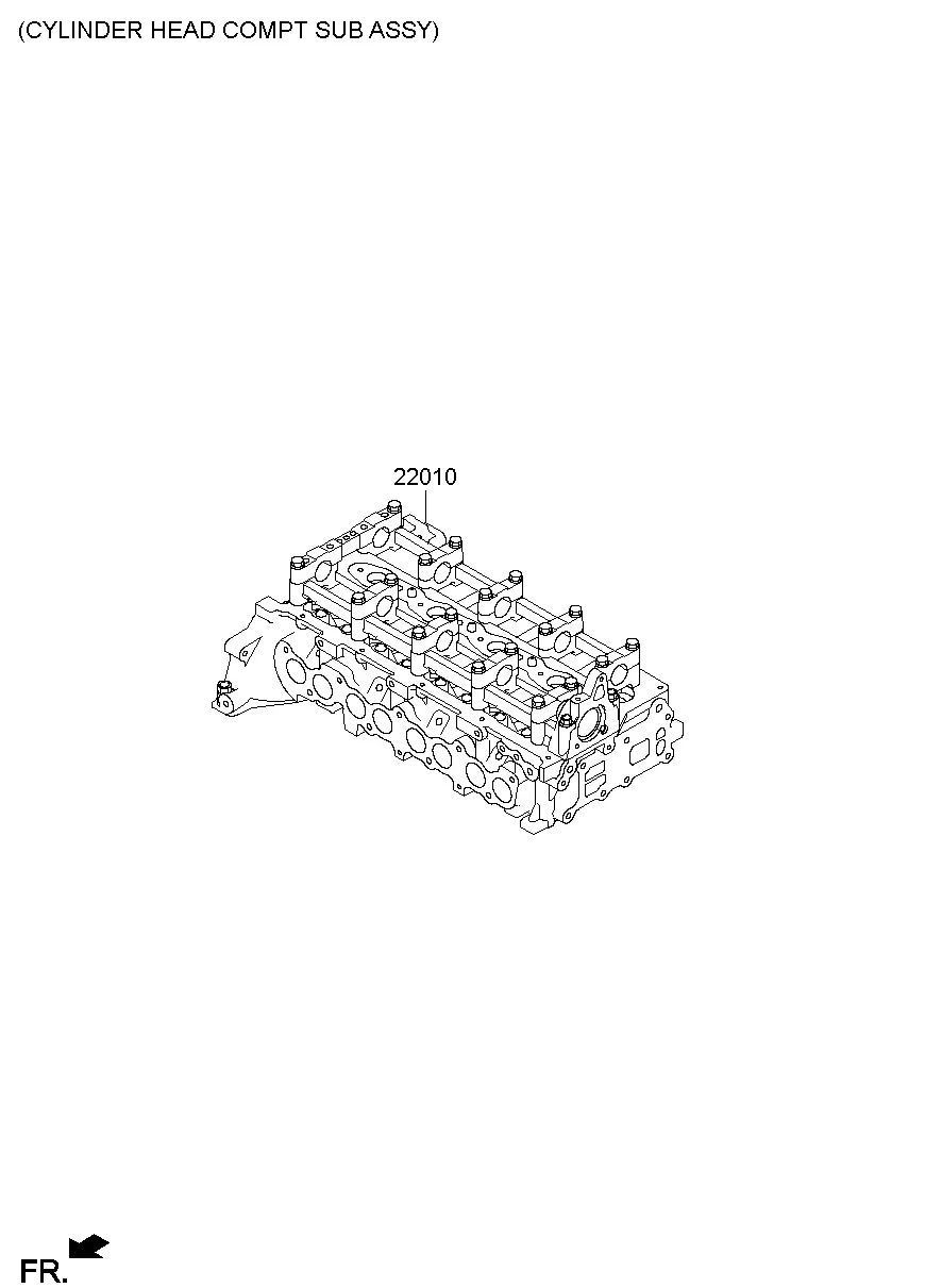 Cylinder head assembly diagram