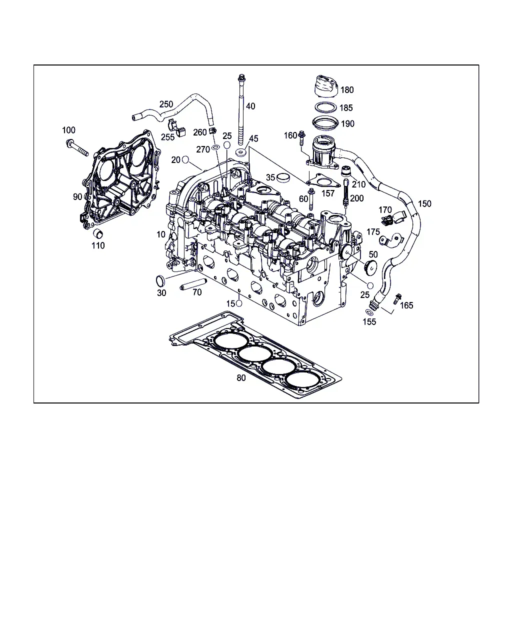 Cylinder head diagram