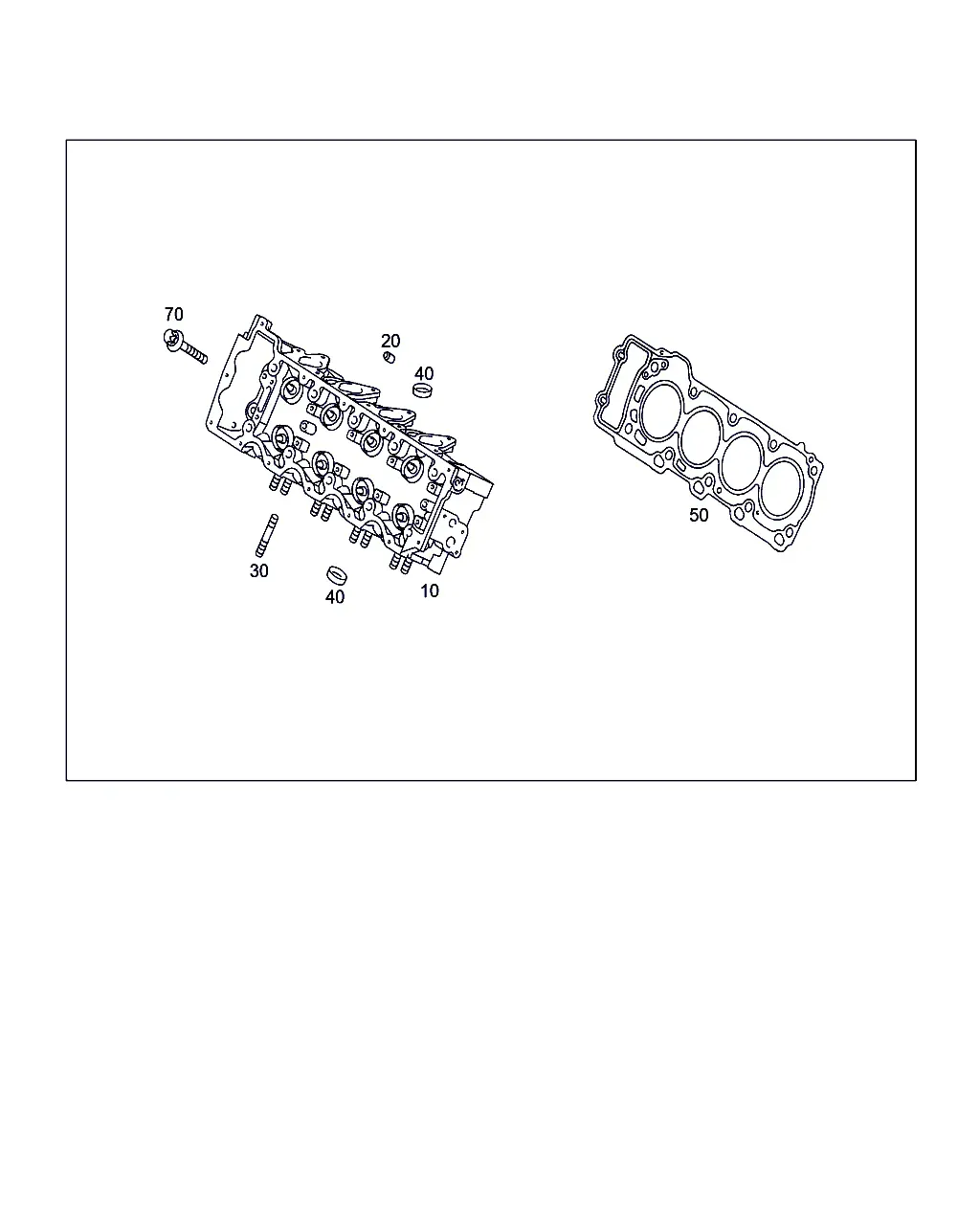 Cylinder head diagram