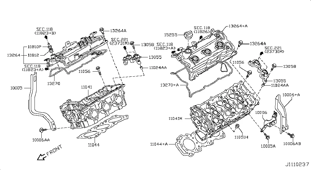 Cylinder Head and Valve Cover diagram