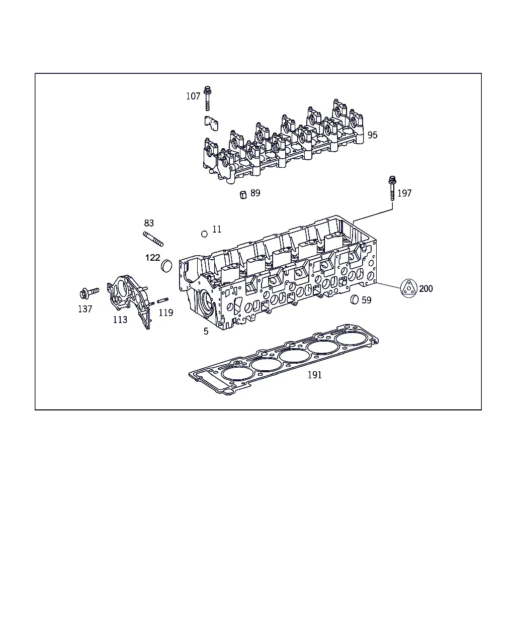 Cylinder head diagram