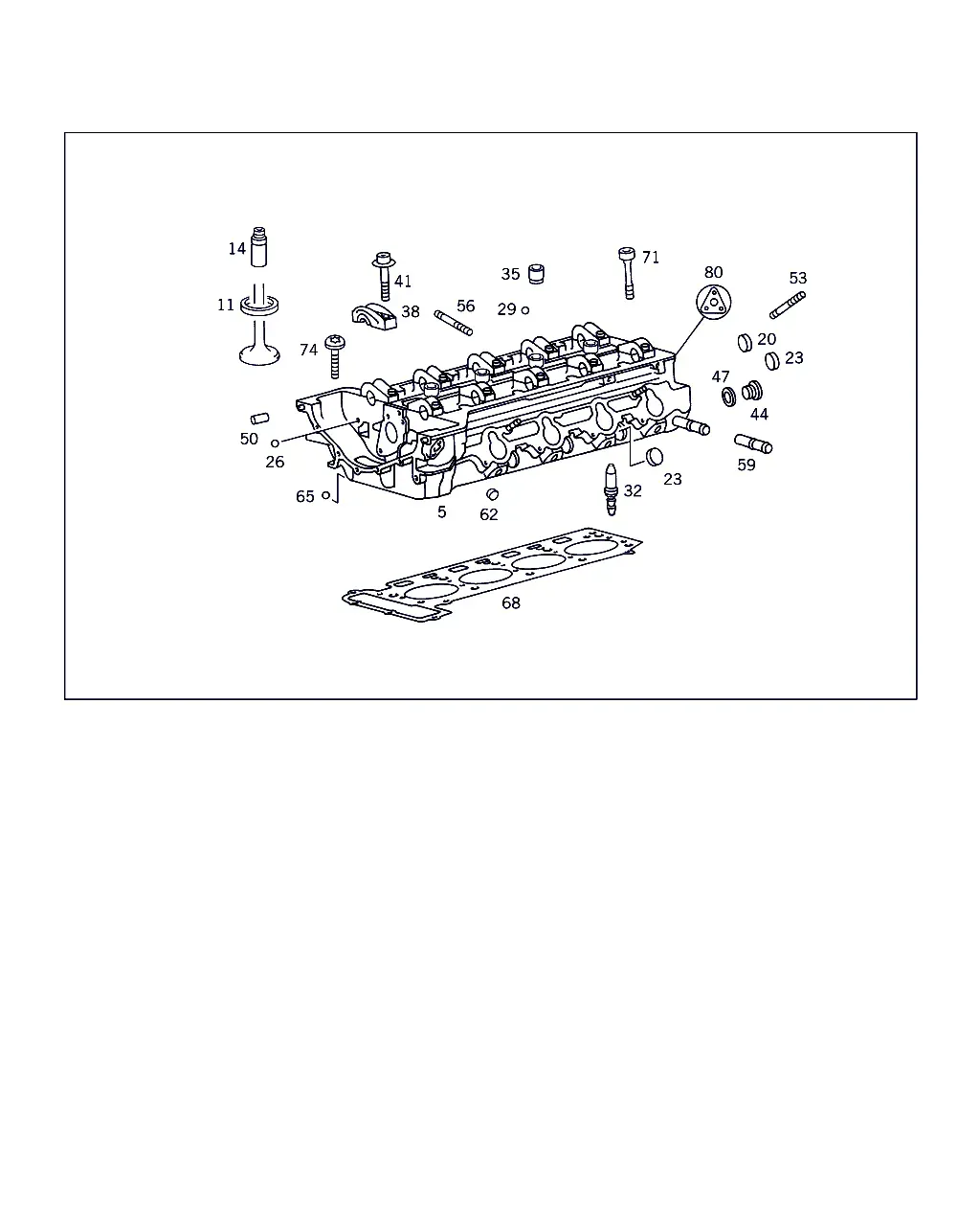 Cylinder head diagram