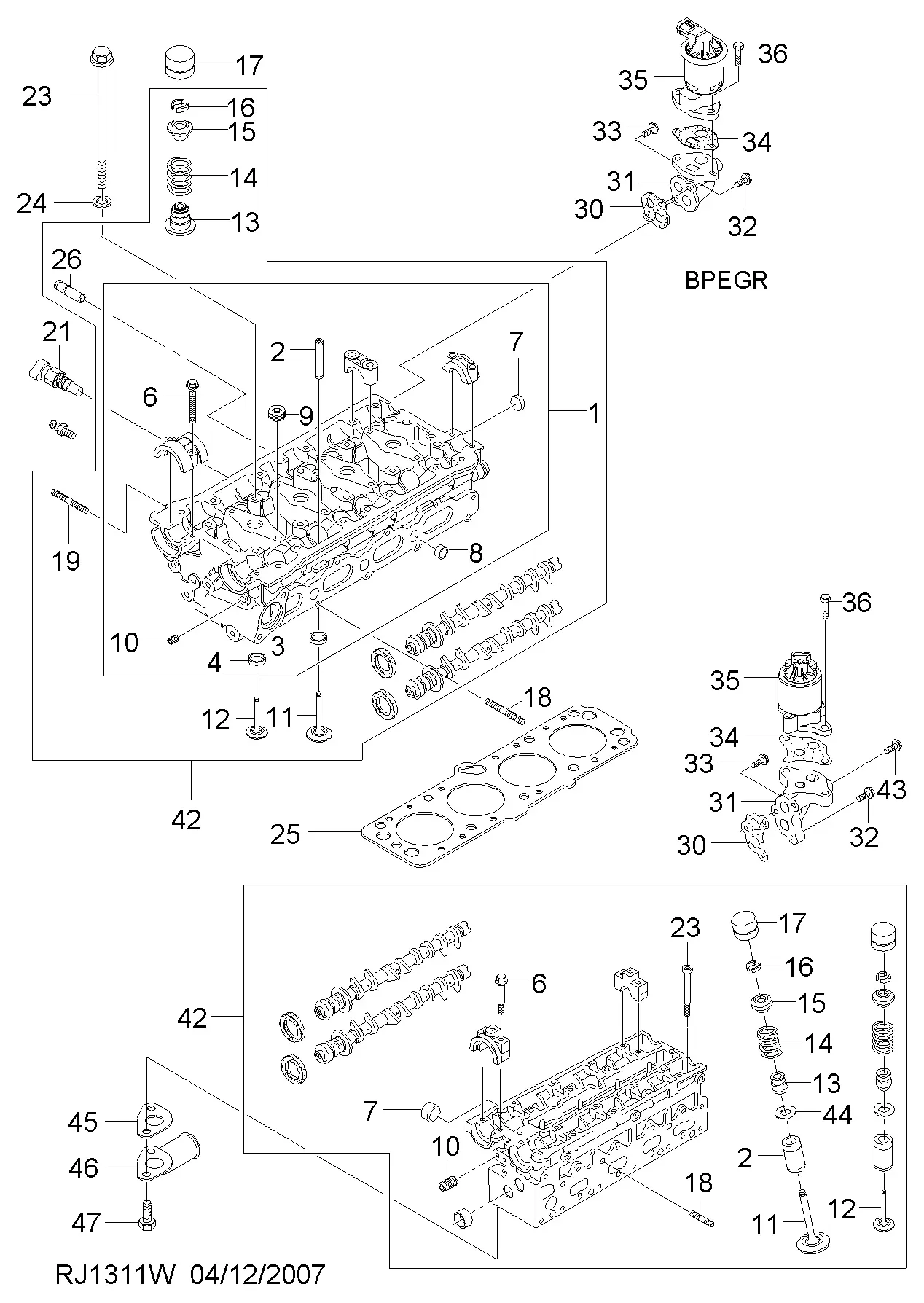 Cylinder Head Assembly diagram