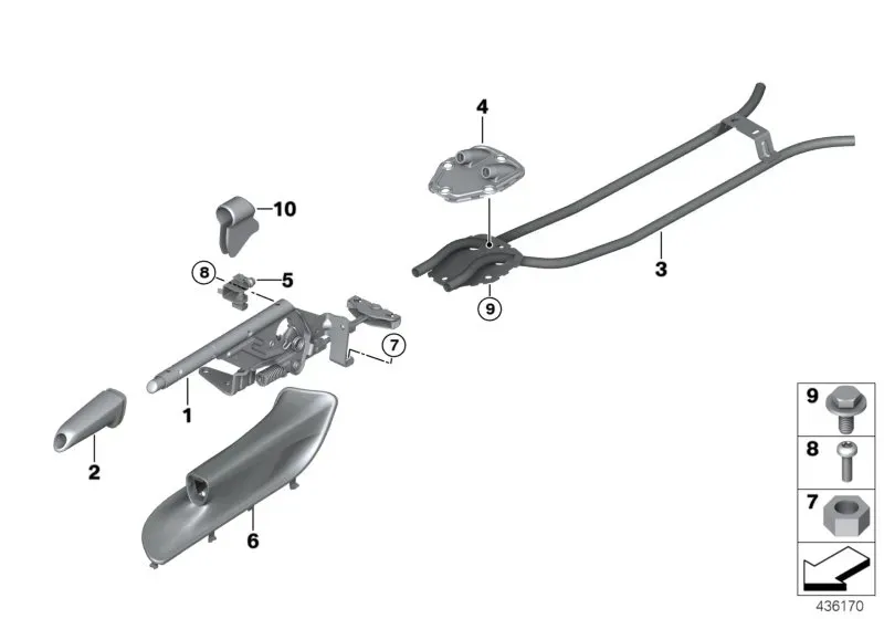 Parking brake lever diagram