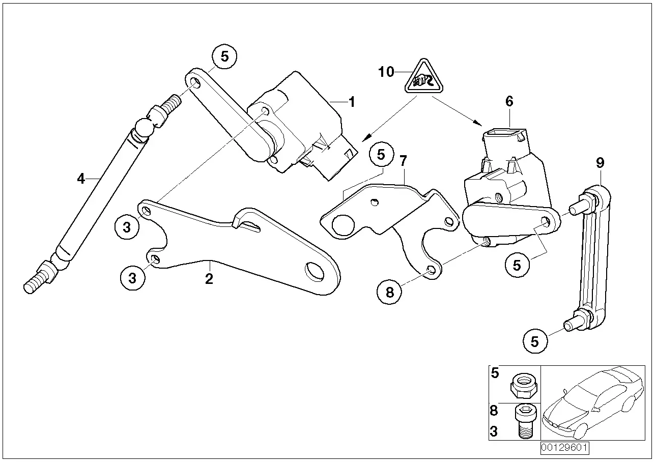 Ride height sensor diagram