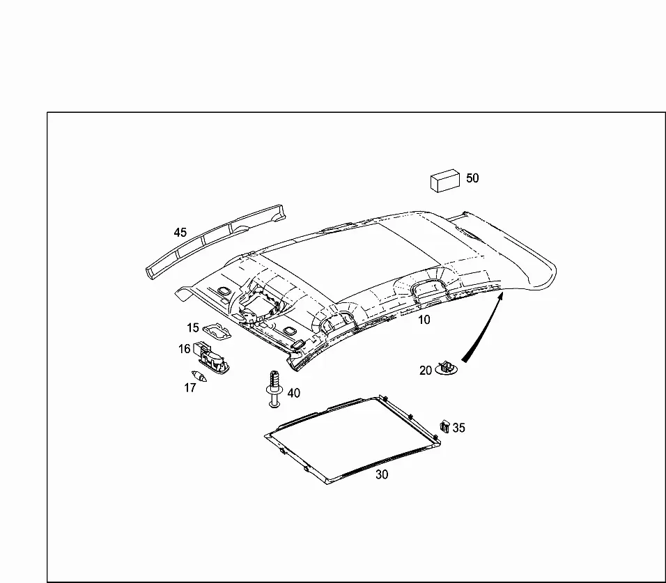 Headliner diagram