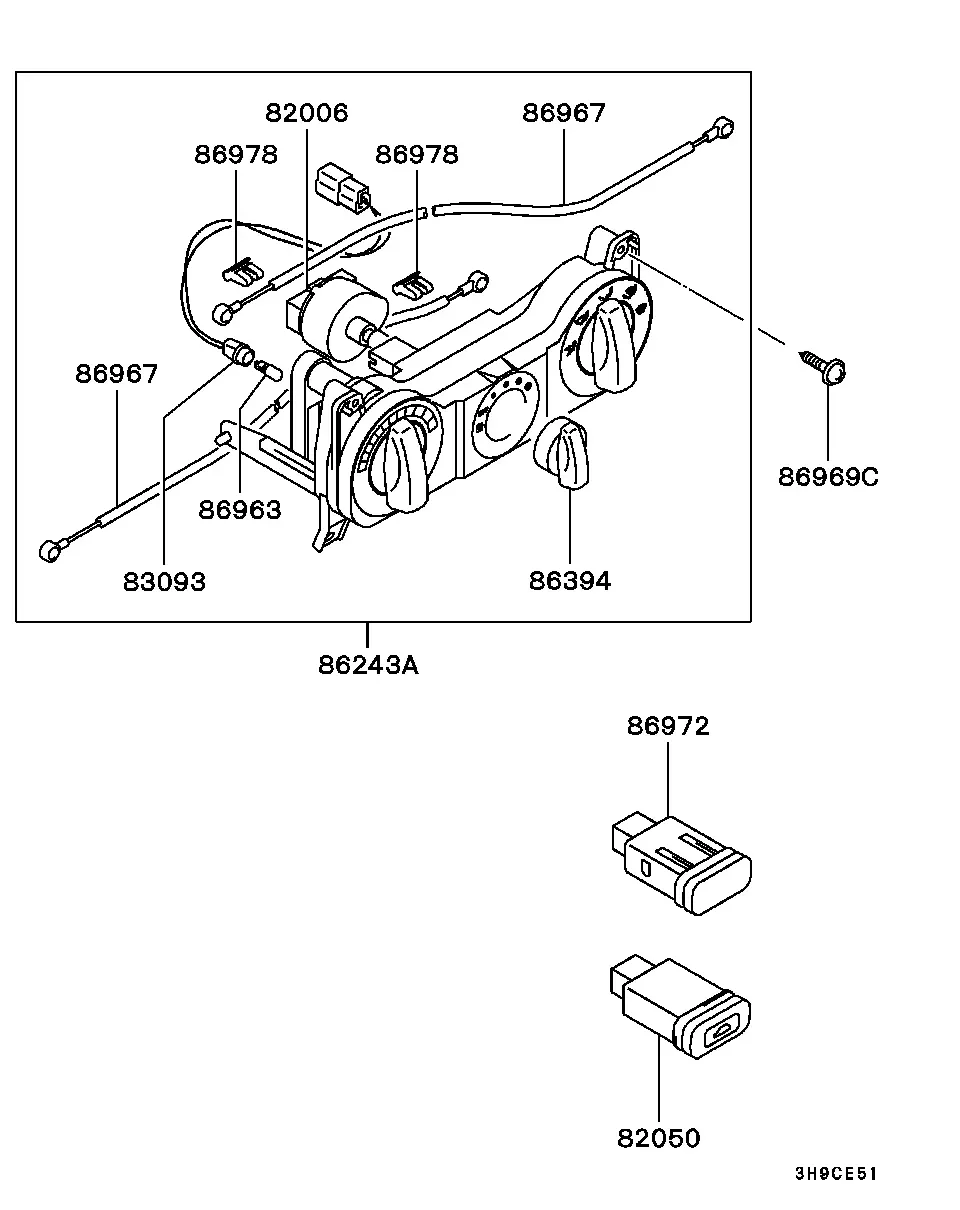 Heater control unit diagram