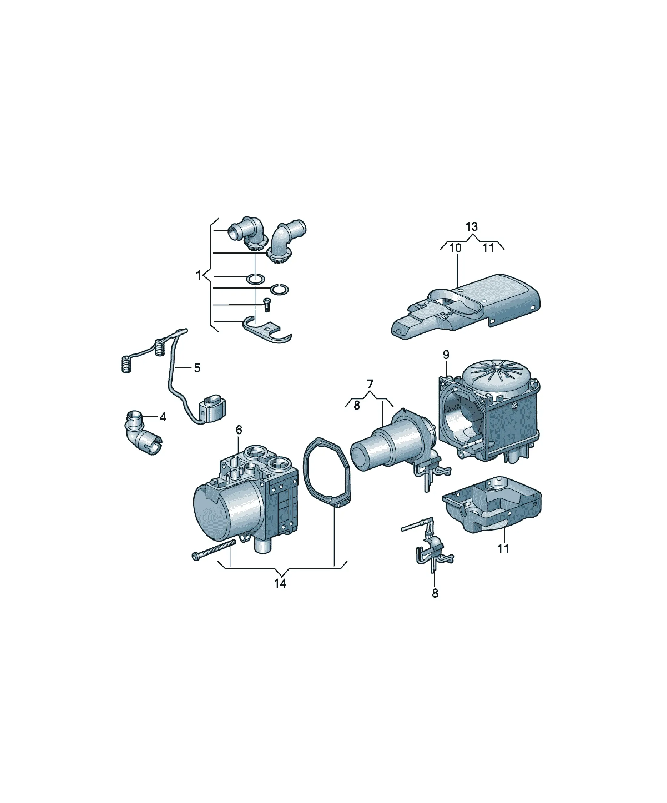 Auxiliary heater diagram
