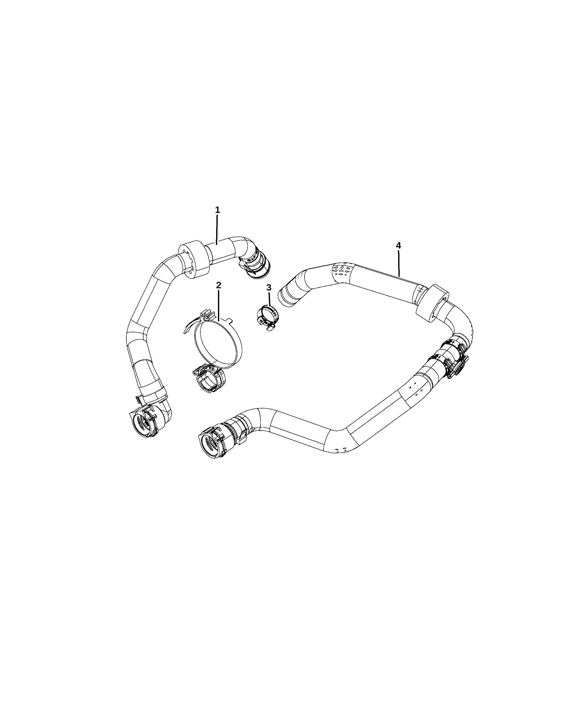 Heater hoses diagram