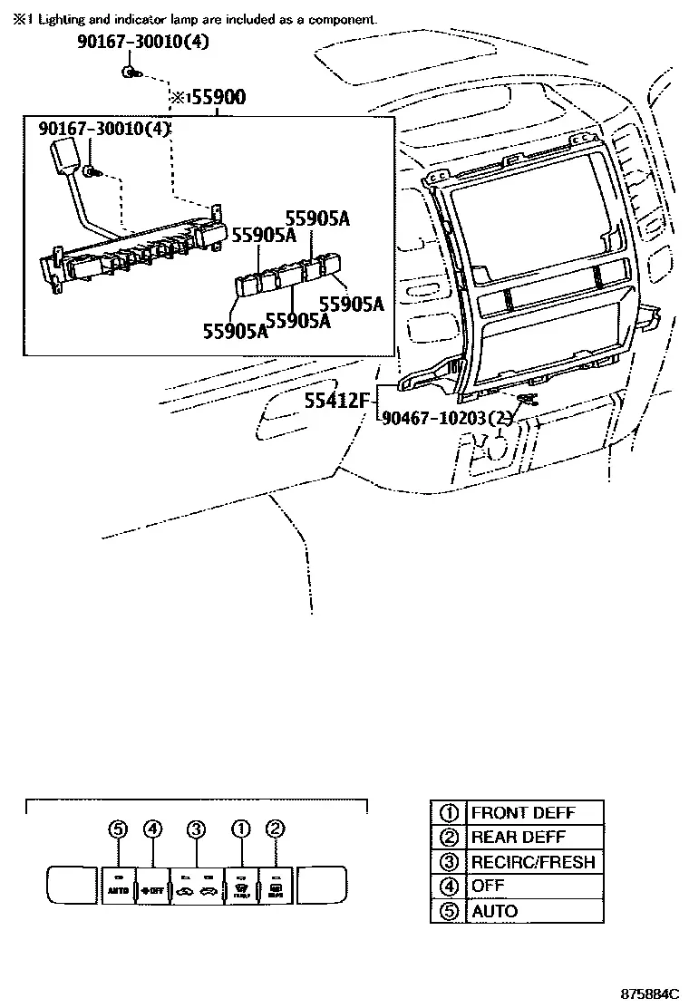 Heating & Air conditioning - control & Air duct 2 diagram