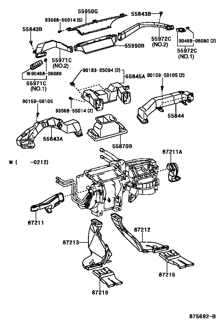 Air duct system diagram