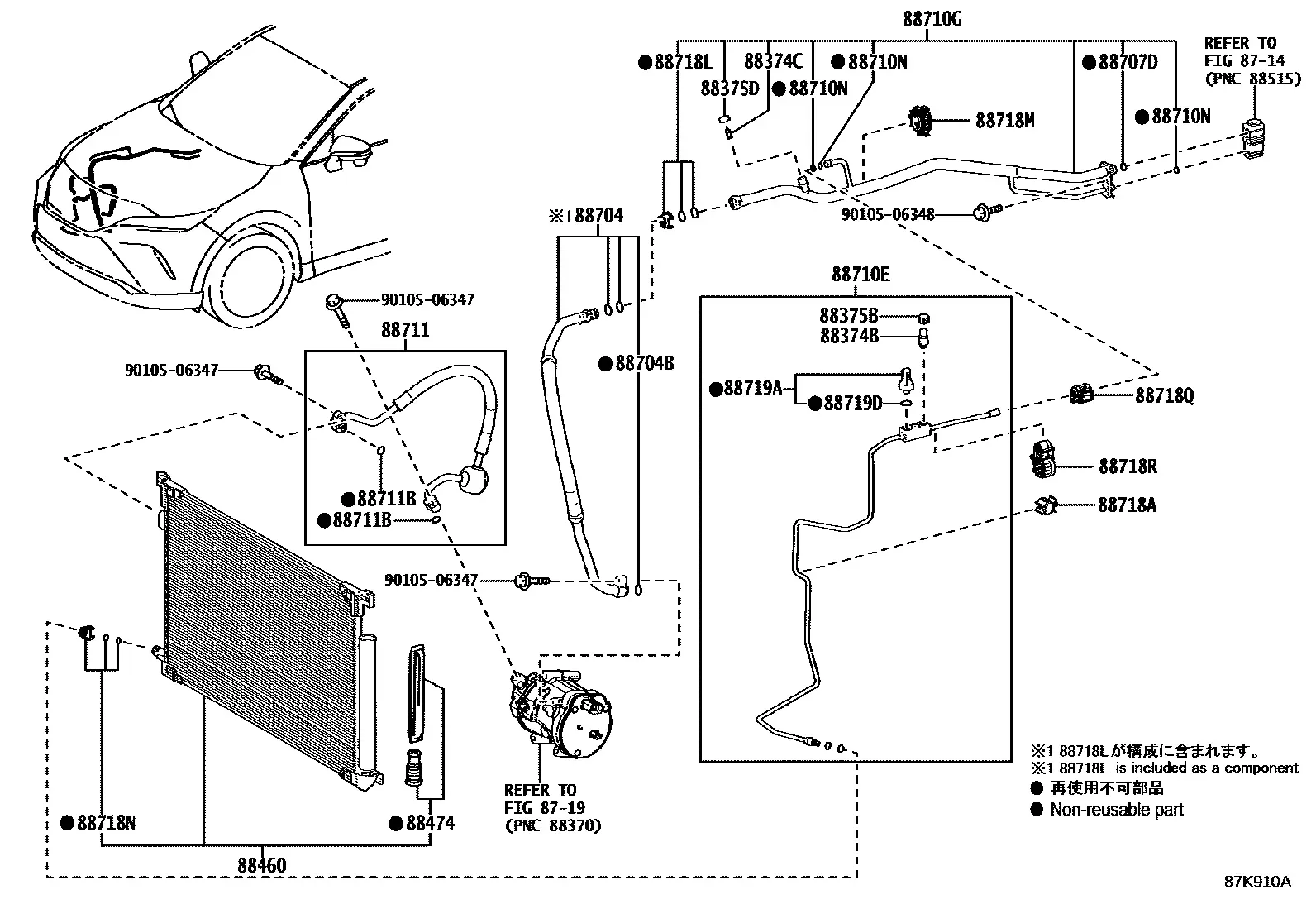 A/C piping diagram