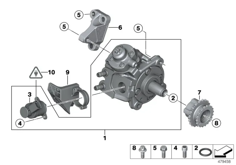 High pressure fuel pump diagram