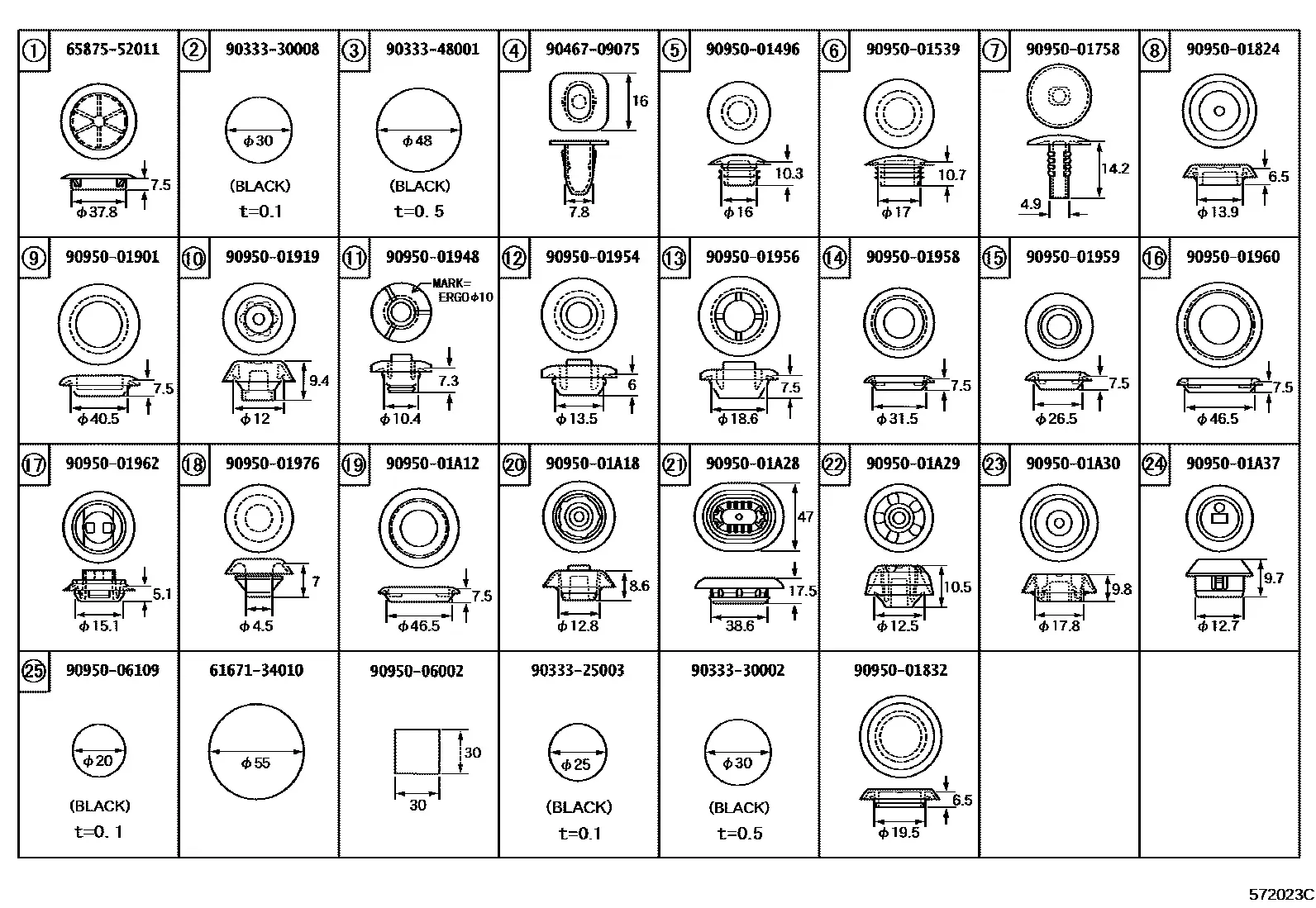 Hole plug diagram