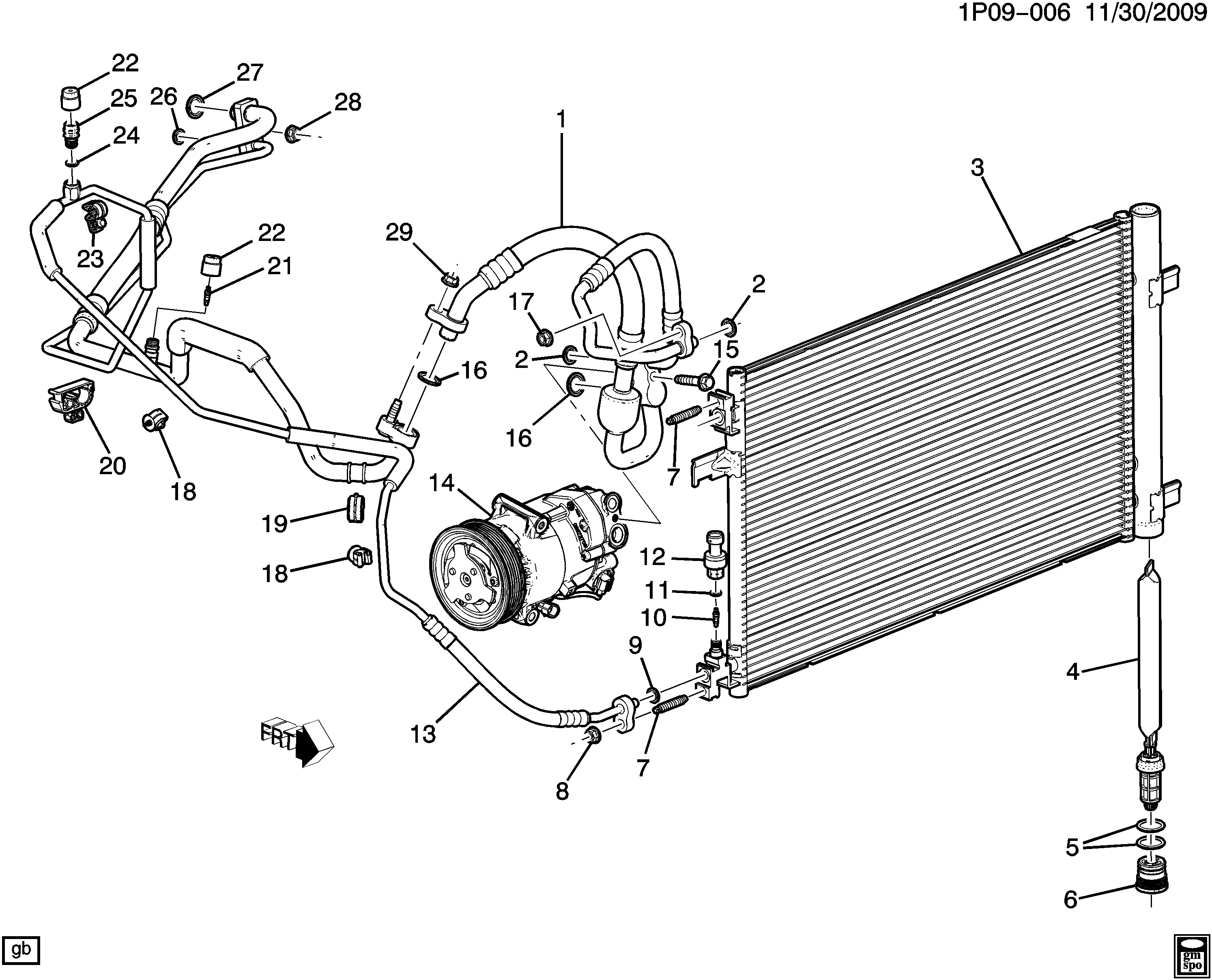 A/C Refrigeration System diagram