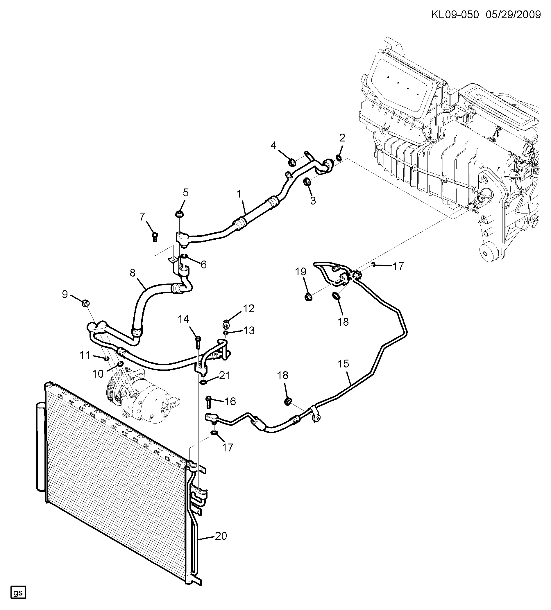 Air Conditioning Refrigeration System diagram