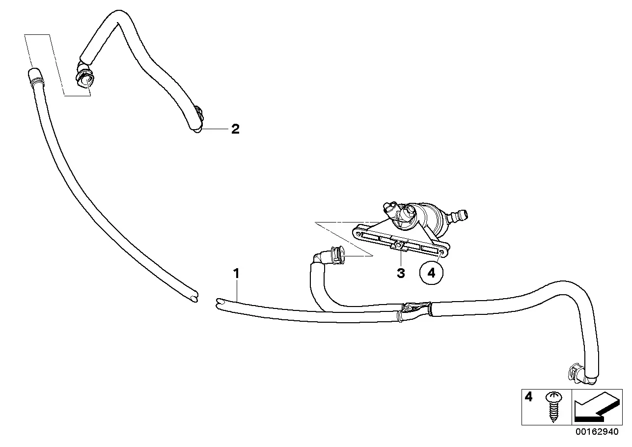 Headlight washer system diagram
