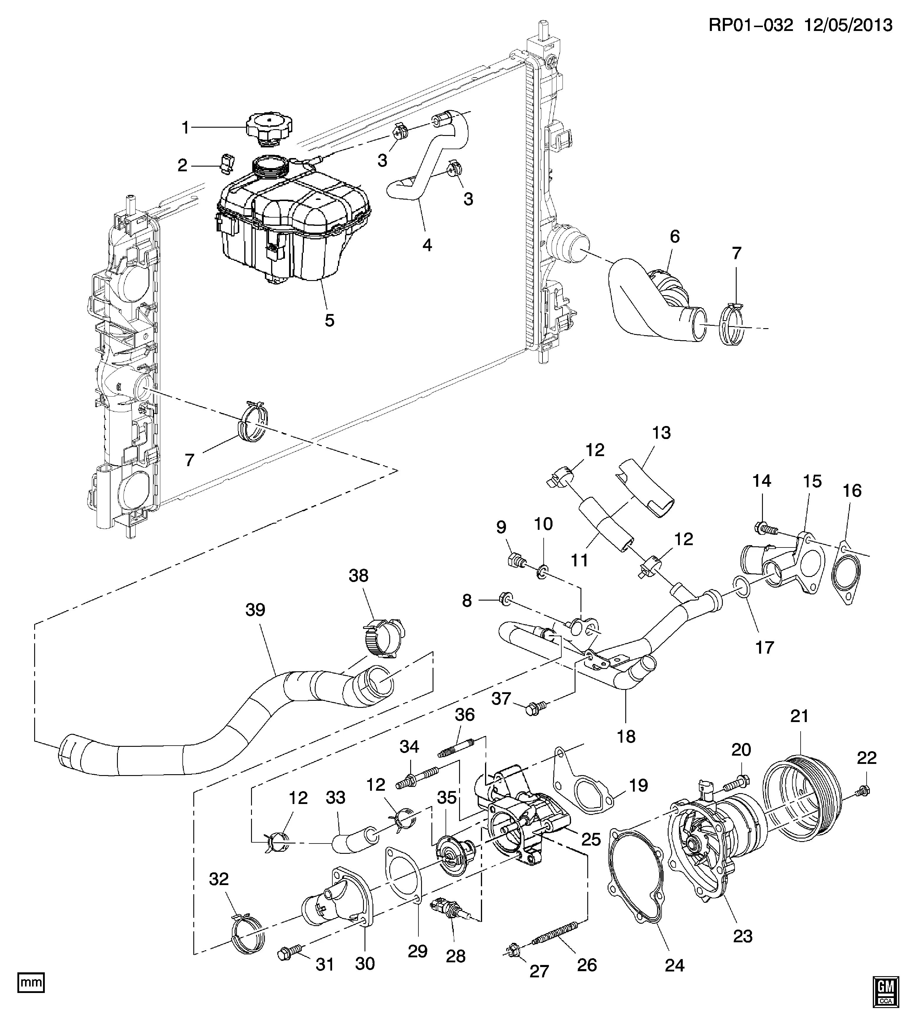 Cooling system diagram