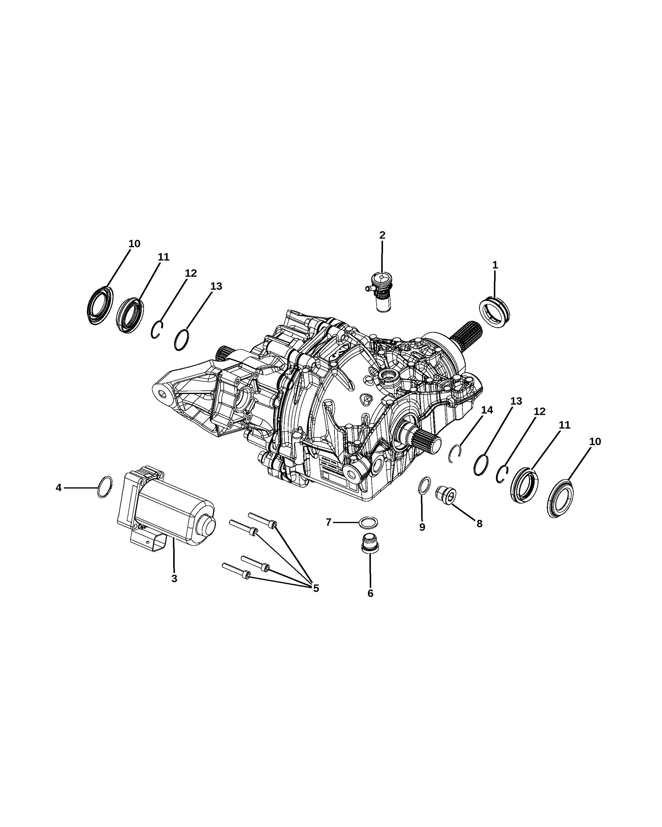 Differential housing diagram