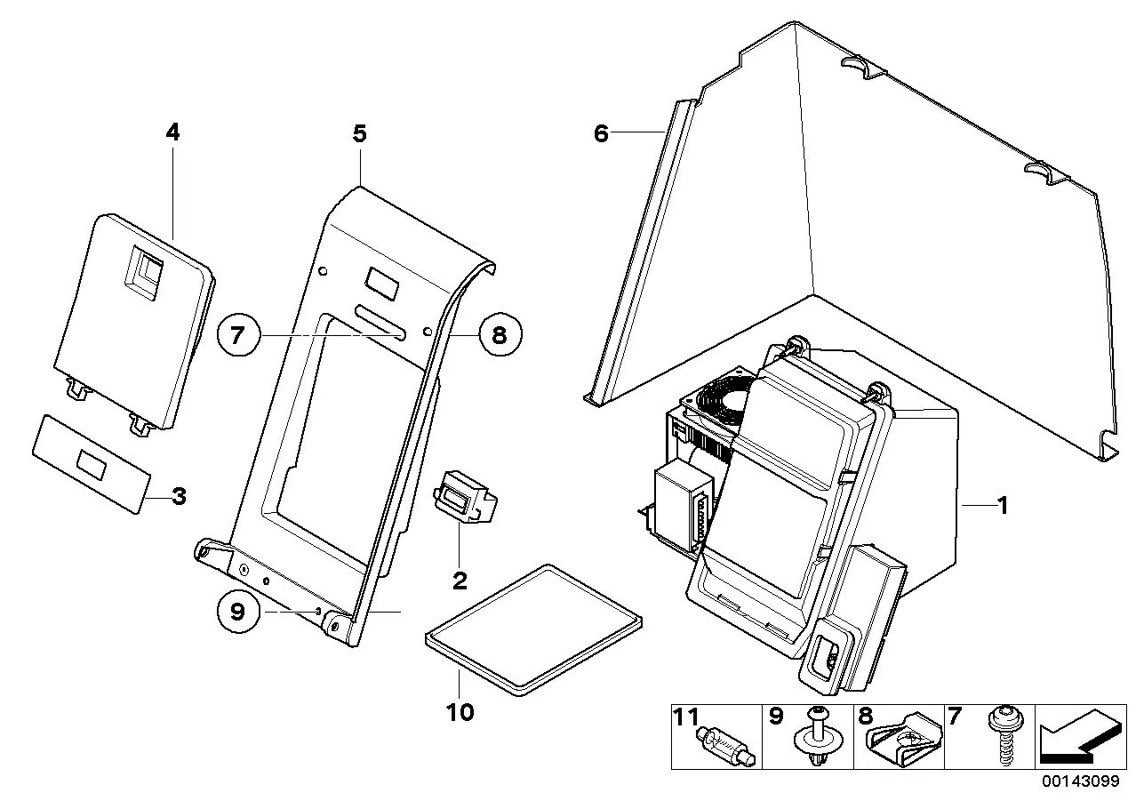 Car refrigerator diagram