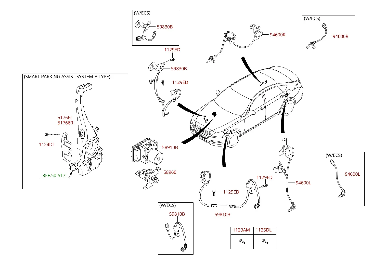 ABS hydraulic unit diagram