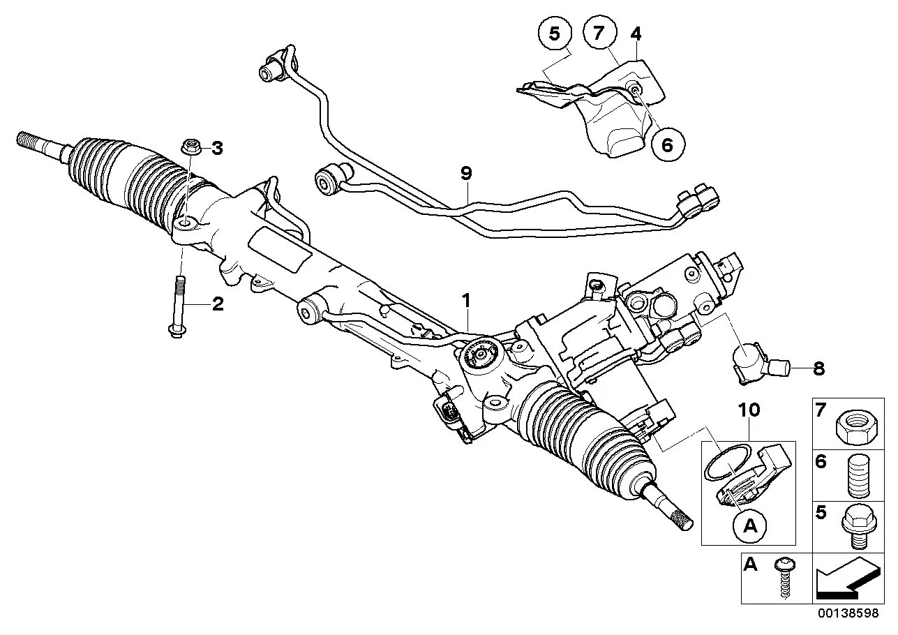 Active steering gear diagram