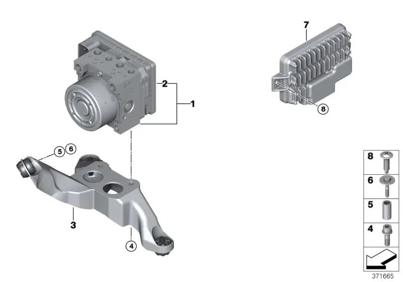 DSC hydraulic unit diagram