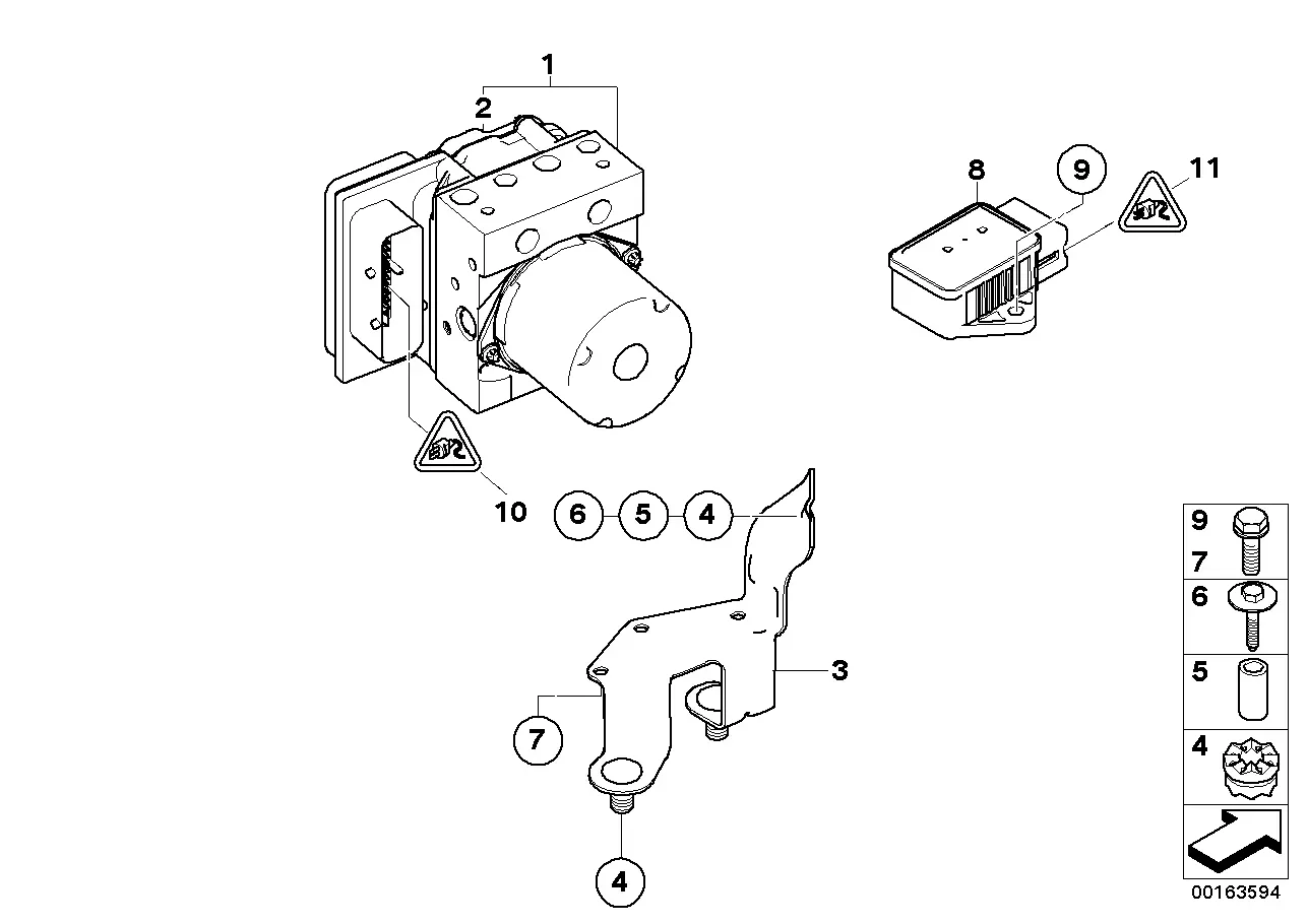 DSC hydraulic unit diagram