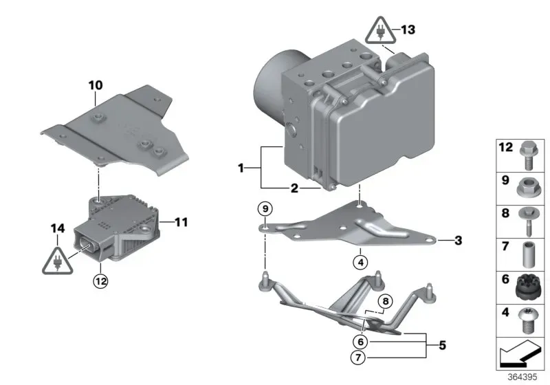 DSC control unit diagram