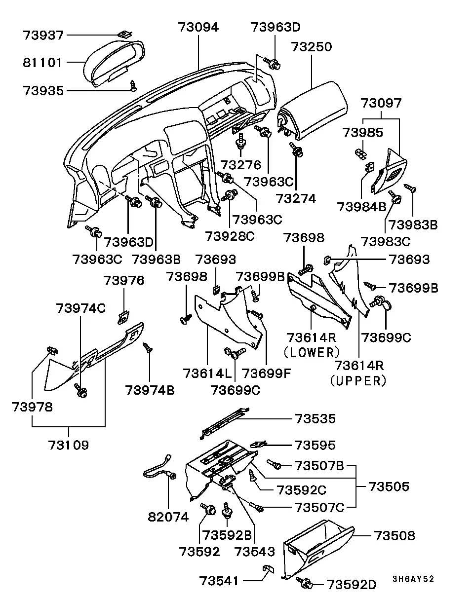 Instrument panel diagram