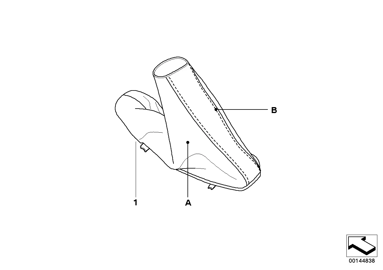 Parking brake lever diagram
