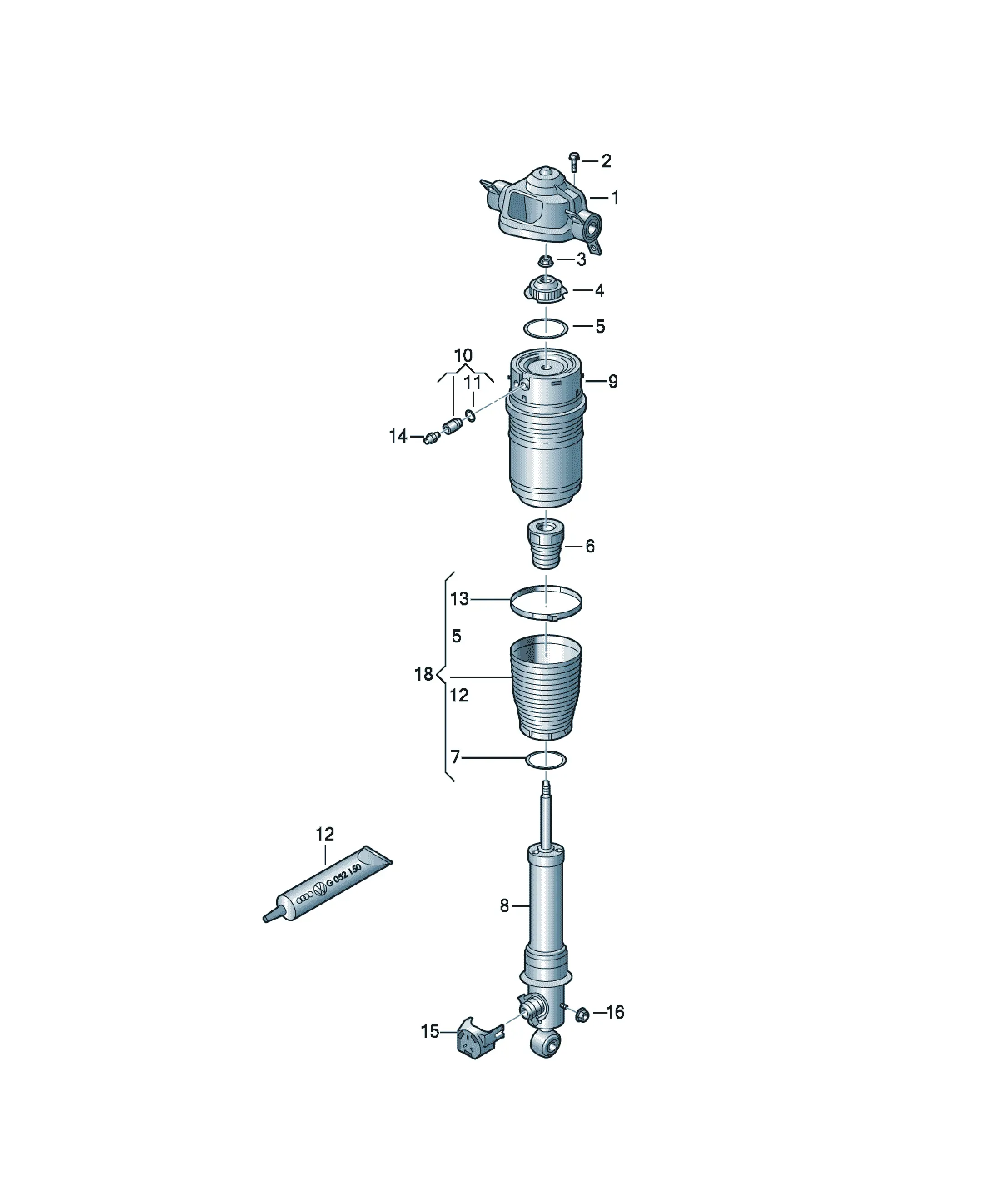 Air suspension diagram
