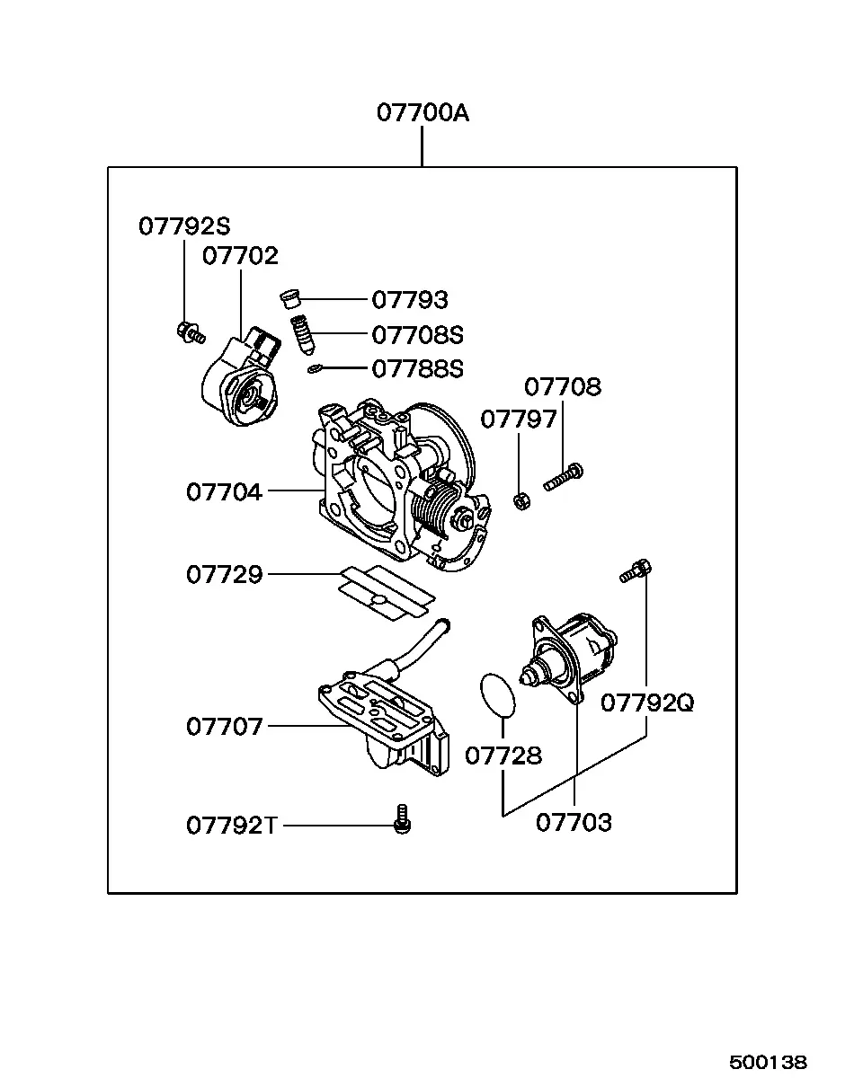 Throttle body diagram