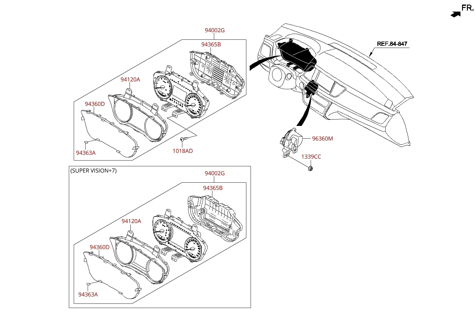 Instrument cluster diagram